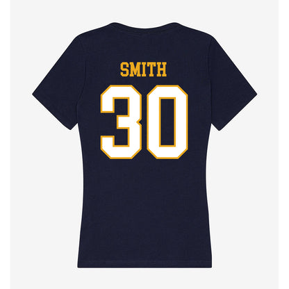 ETBU - NCAA Men's Basketball : Silas Smith - Women's V-Neck T-Shirt-1