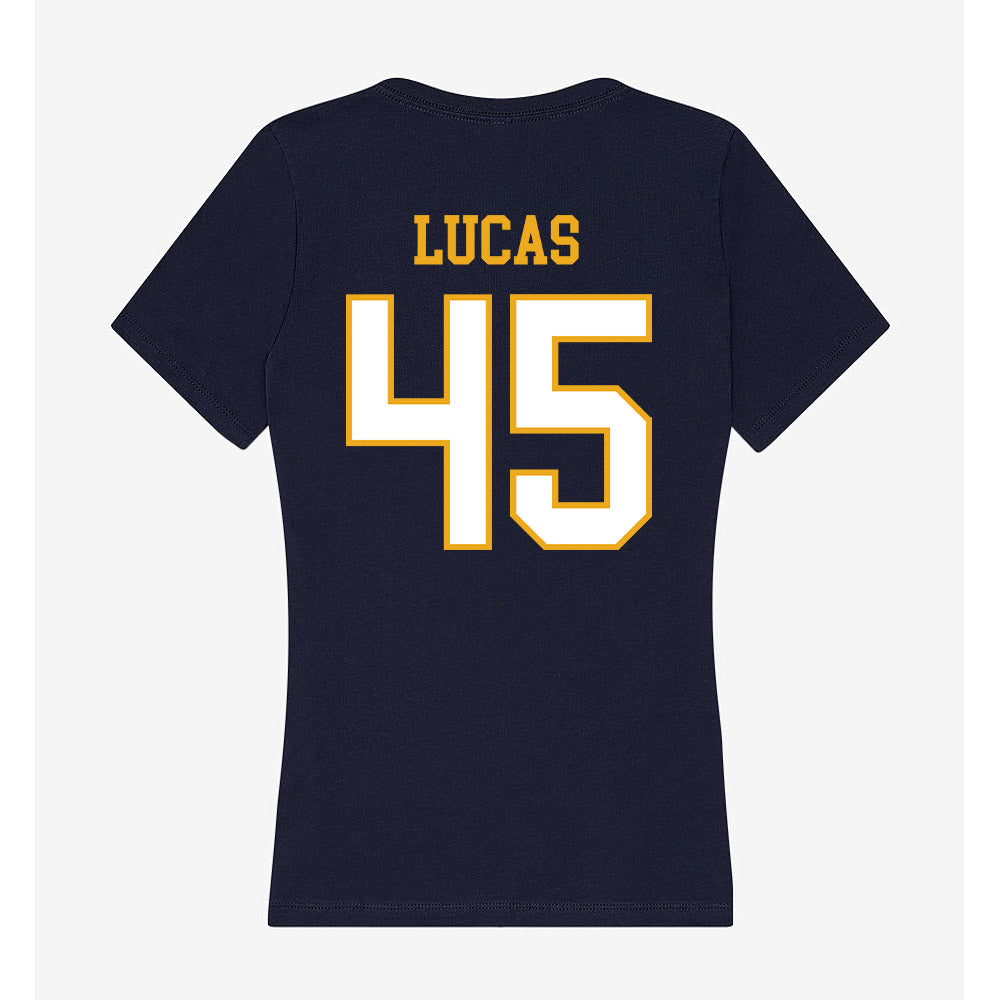 ETBU - NCAA Baseball : Cooper Lucas - Women's V-Neck T-Shirt-1