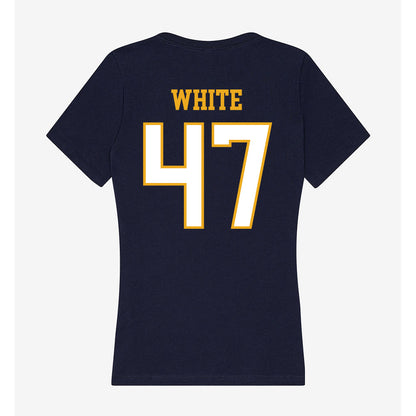 ETBU - NCAA Football : Mitchell White - Women's V-Neck T-Shirt-1