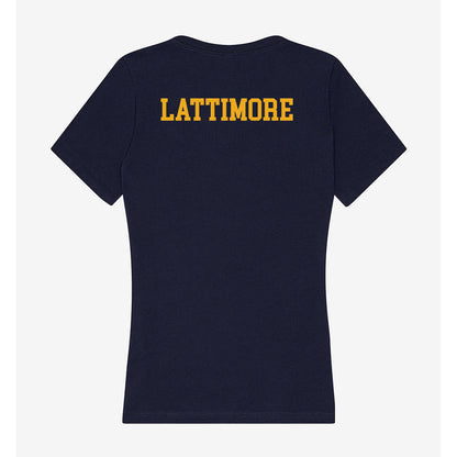 ETBU - NCAA Men's Track & Field : Torrance Lattimore - Women's V-Neck T-Shirt-1