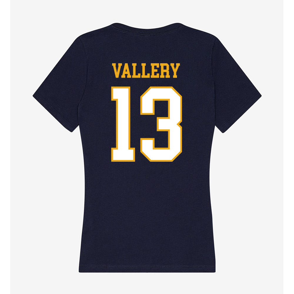 ETBU - NCAA Softball : Lauren Vallery - Women's V-Neck T-Shirt-1