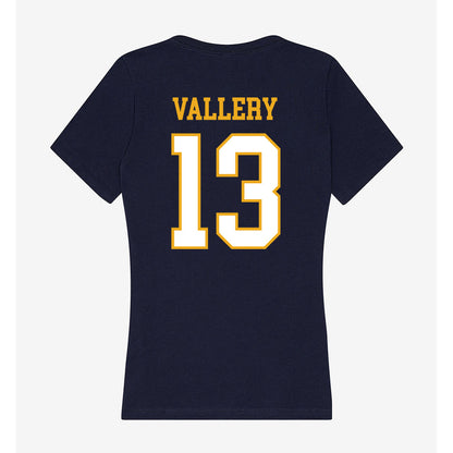 ETBU - NCAA Softball : Lauren Vallery - Women's V-Neck T-Shirt-1