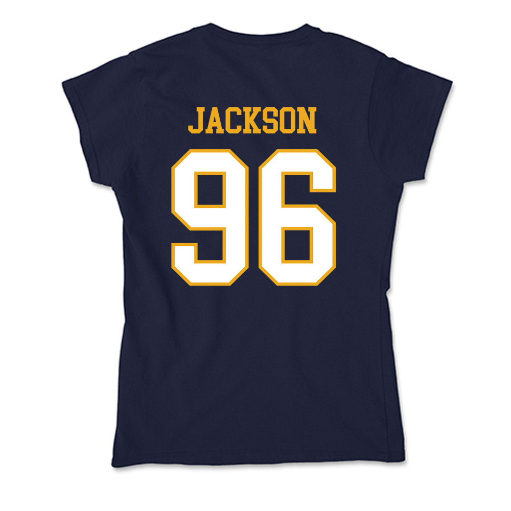 ETBU - NCAA Football : Jamaal Jr Jackson - Soft Style Women’s T-Shirt-1