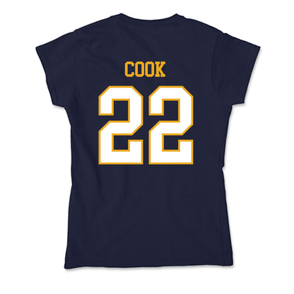 ETBU - NCAA Men's Basketball : Ethan Cook - Soft Style Women’s T-Shirt-1