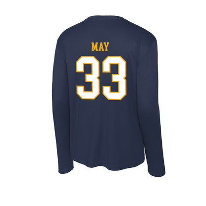ETBU - NCAA Baseball : Carter May - Activewear Long Sleeve T-Shirt-1