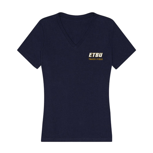 ETBU - NCAA Women's Track & Field : Nikevia Maxie - Women's V-Neck T-Shirt-0