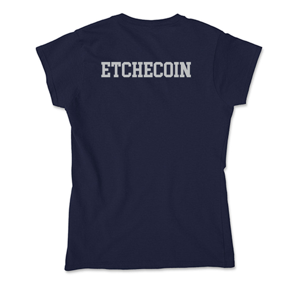 SMC - NCAA Men's Tennis : Juan Pedro Etchecoin - Soft Style Women’s T-Shirt-1