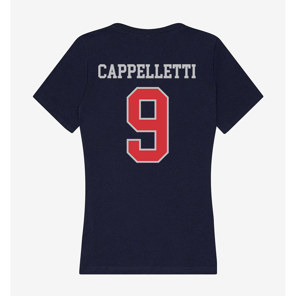 SMC - NCAA Baseball : Cody Cappelletti - Women's V-Neck T-Shirt-1