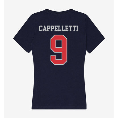 SMC - NCAA Baseball : Cody Cappelletti - Women's V-Neck T-Shirt-1