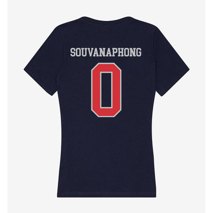 SMC - NCAA Women's Soccer : Soraya Souvanaphong - Women's V-Neck T-Shirt-1