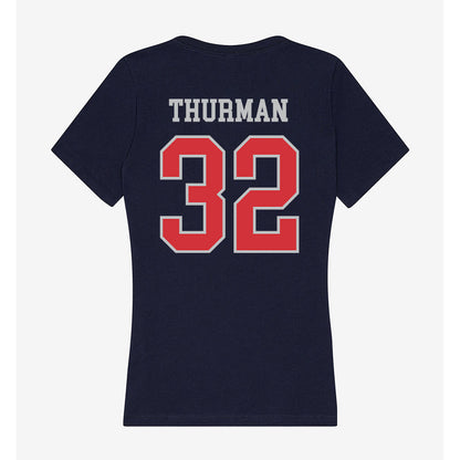 SMC - NCAA Softball : Ella Thurman - Women's V-Neck T-Shirt-1