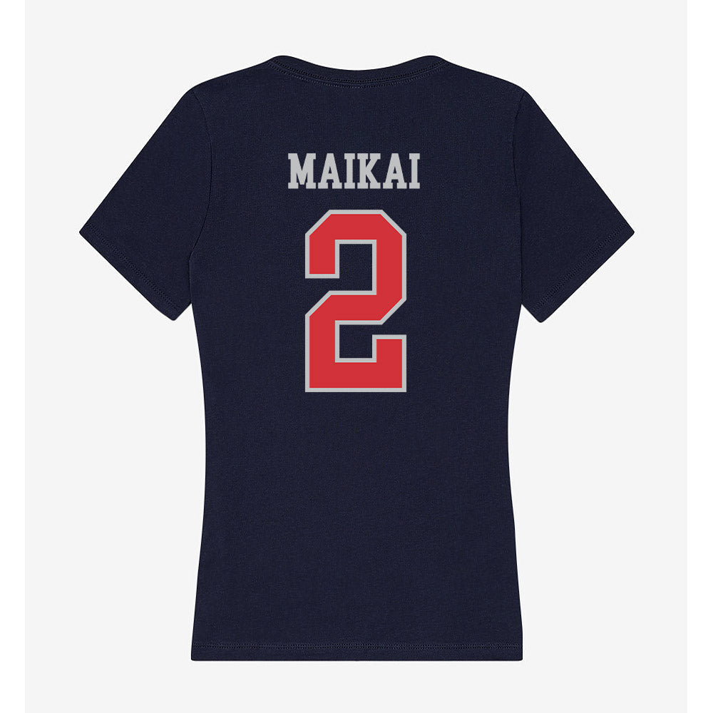SMC - NCAA Women's Soccer : Zoe Maikai - Women's V-Neck T-Shirt-1