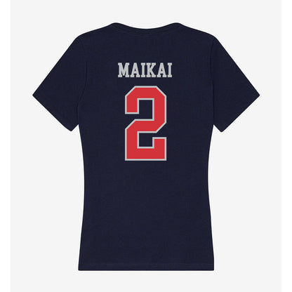 SMC - NCAA Women's Soccer : Zoe Maikai - Women's V-Neck T-Shirt-1