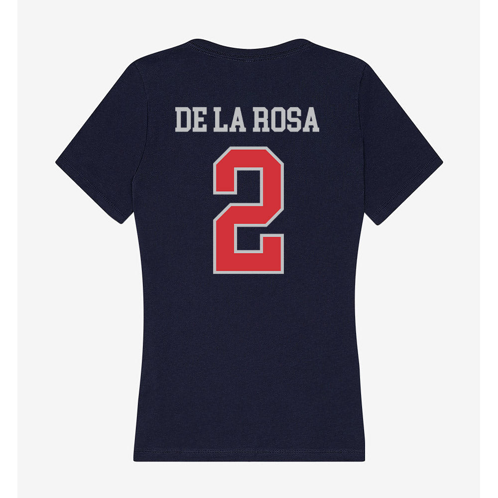 SMC - NCAA Softball : Andrea De La Rosa - Women's V-Neck T-Shirt-1