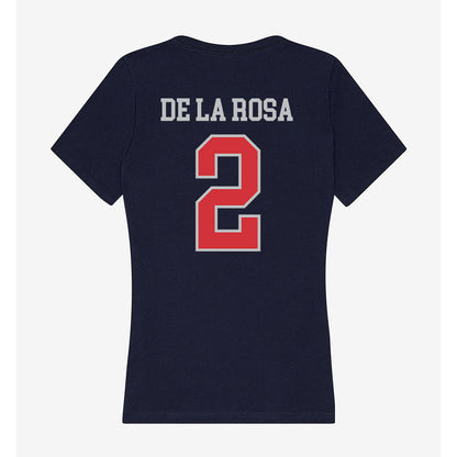 SMC - NCAA Softball : Andrea De La Rosa - Women's V-Neck T-Shirt-1