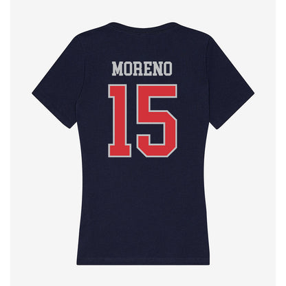 SMC - NCAA Baseball : Joseph Moreno - Women's V-Neck T-Shirt-1