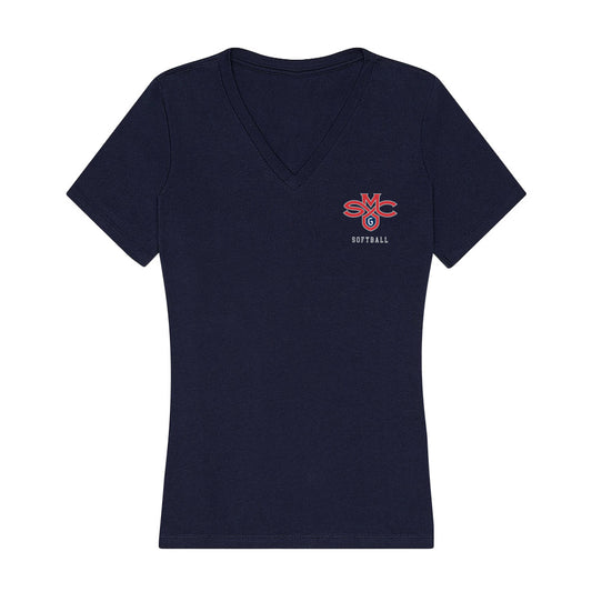 SMC - NCAA Softball : Julia Medina - Women's V-Neck T-Shirt-0