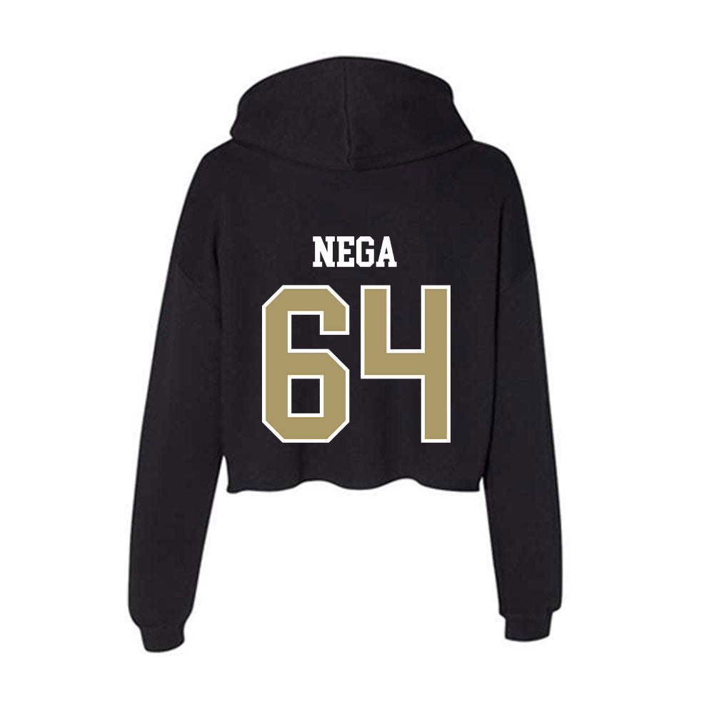 SMSU - NCAA Football : Tedros Nega - Women's Crop Fleece Hoodie-1