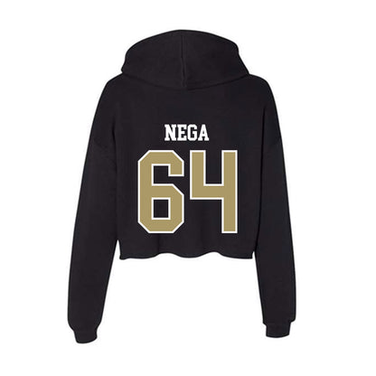 SMSU - NCAA Football : Tedros Nega - Women's Crop Fleece Hoodie-1