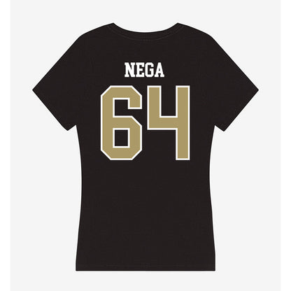 SMSU - NCAA Football : Tedros Nega - Women's V-Neck T-Shirt-1
