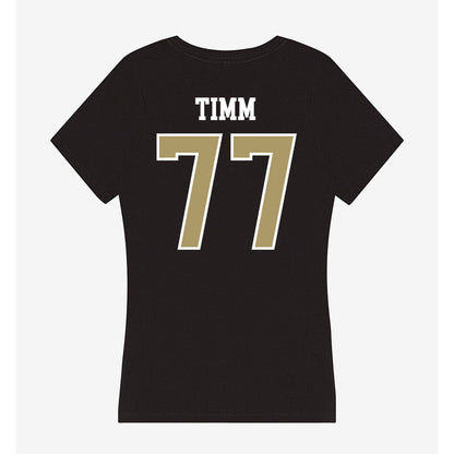 SMSU - NCAA Football : Josh Timm - Women's V-Neck T-Shirt-1