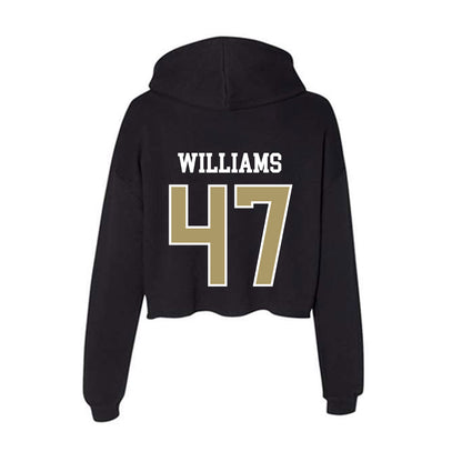 SMSU - NCAA Football : Jacob Williams - Women's Crop Fleece Hooded Sweatshirt-1
