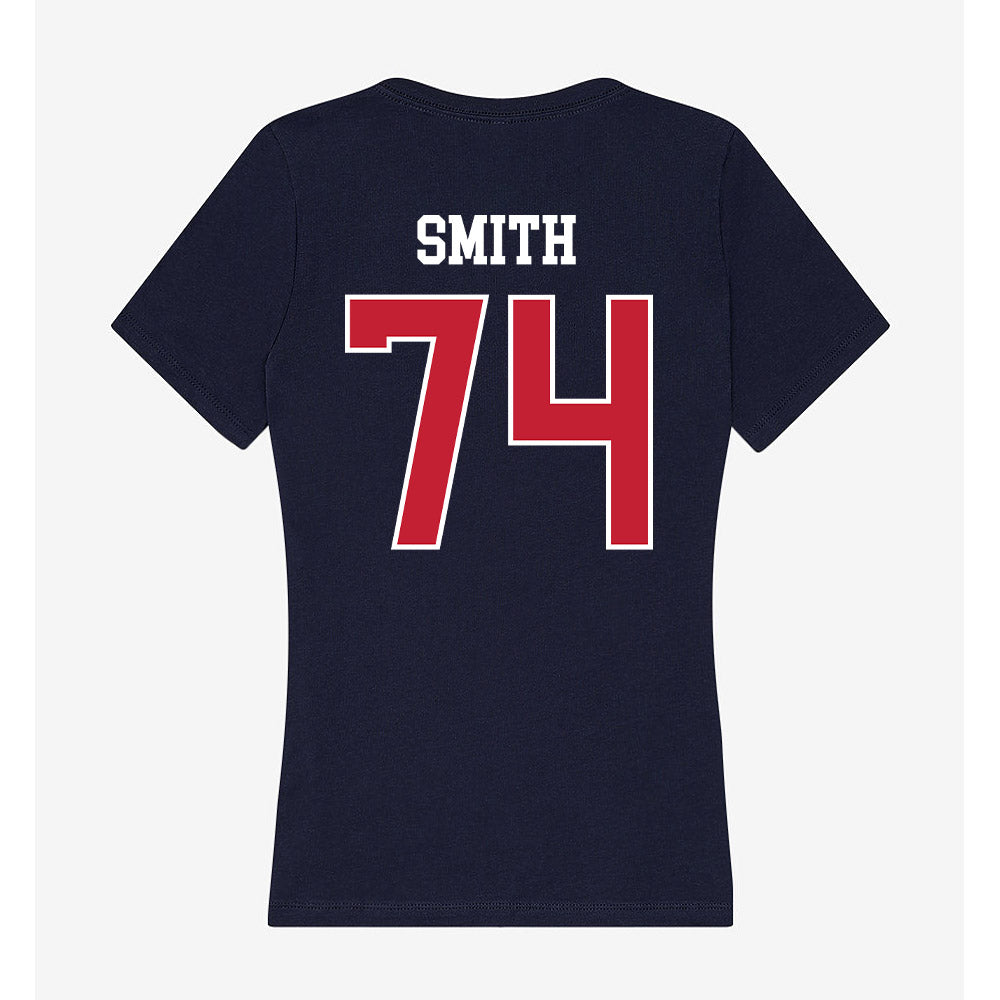 Utah Tech - NCAA Football : Camden Smith - Women's V-Neck T-Shirt-1