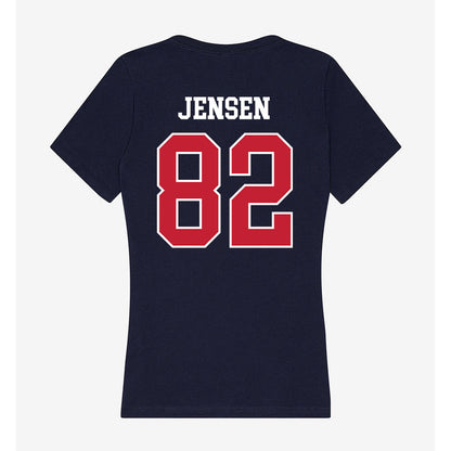 Utah Tech - NCAA Football : Mason Jensen - Women's V-Neck T-Shirt-1