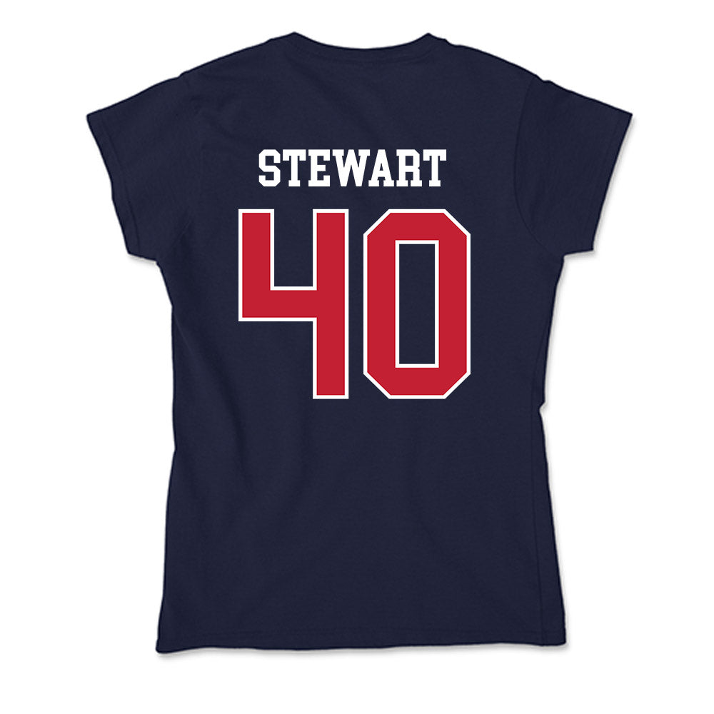 Utah Tech - NCAA Baseball : Finnegan Stewart - Soft Style Women’s T-Shirt-1