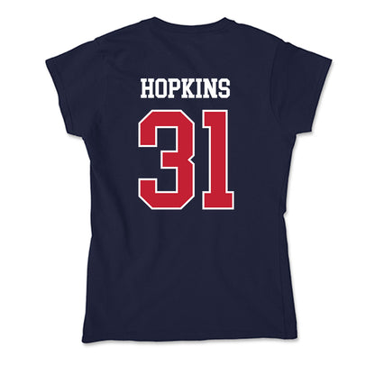 Utah Tech - NCAA Men's Soccer : Alemayehu Hopkins - Soft Style Women’s T-Shirt-1