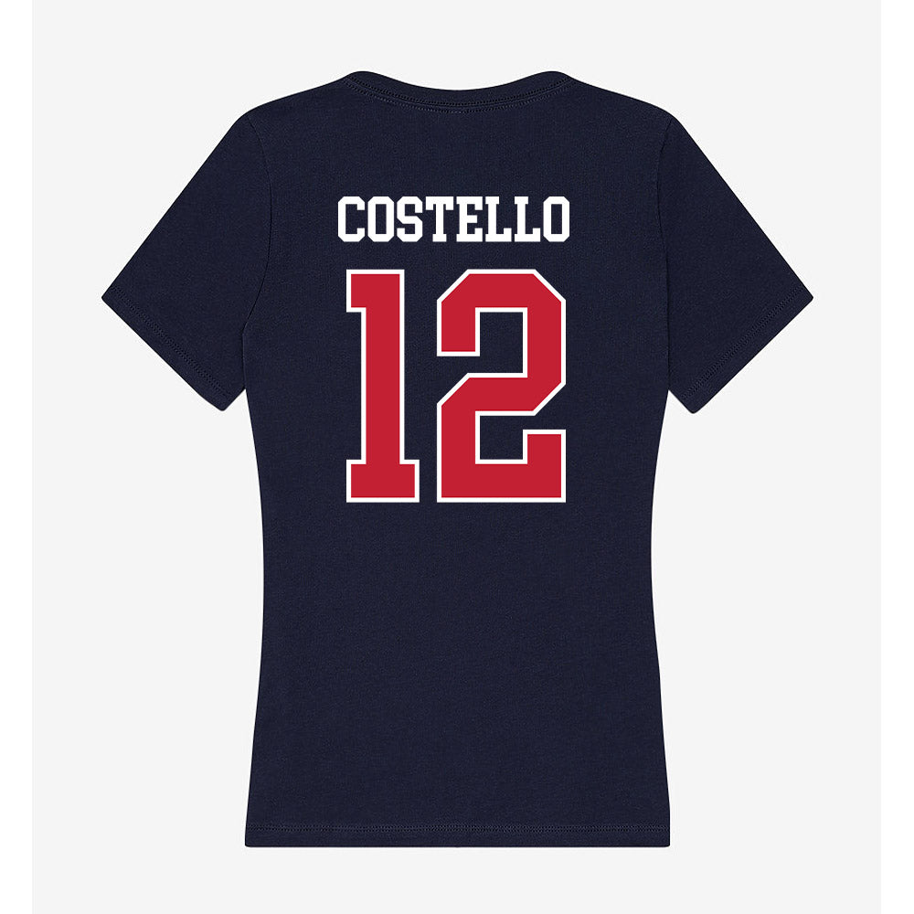 Utah Tech - NCAA Football : Devin Costello - Women's V-Neck T-Shirt-1