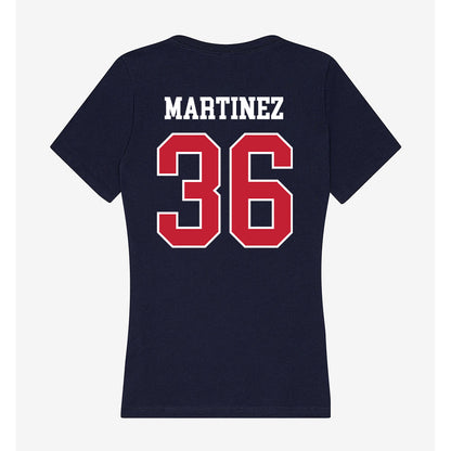 Utah Tech - NCAA Baseball : Bryan Martinez - Women's V-Neck T-Shirt-1