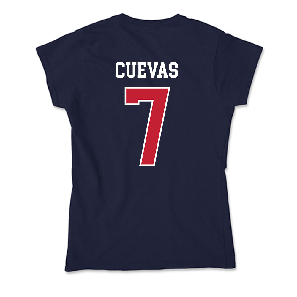 Utah Tech - NCAA Men's Soccer : Samir Cuevas - Soft Style Women’s T-Shirt-1
