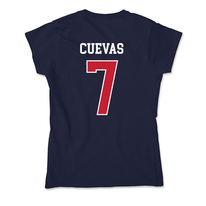 Utah Tech - NCAA Men's Soccer : Samir Cuevas - Soft Style Women’s T-Shirt-1