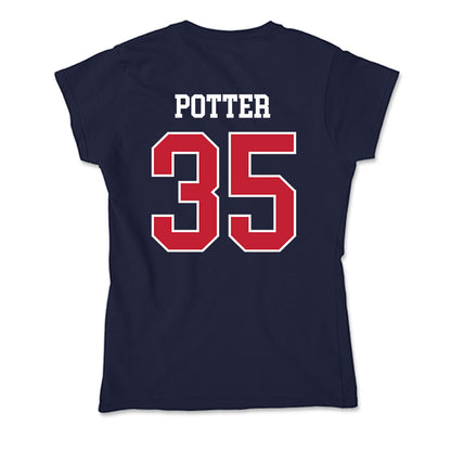 Utah Tech - NCAA Men's Basketball : Ethan Potter - Soft Style Women’s T-Shirt-1