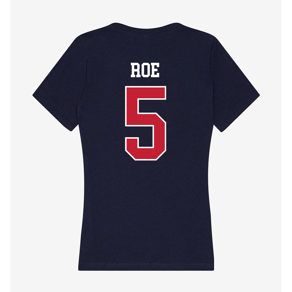 Utah Tech - NCAA Women's Volleyball : Marley Roe - Women's V-Neck T-Shirt-1
