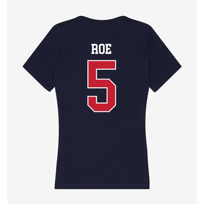 Utah Tech - NCAA Women's Volleyball : Marley Roe - Women's V-Neck T-Shirt-1
