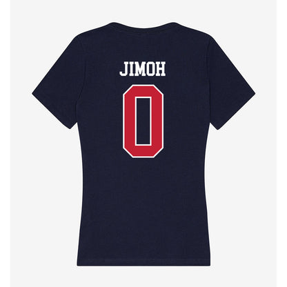 Utah Tech - NCAA Football : Jeremiah Jimoh - Women's V-Neck T-Shirt-1