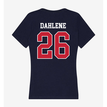 Utah Tech - NCAA Football : Adrian Dahlene - Women's V-Neck T-Shirt-1