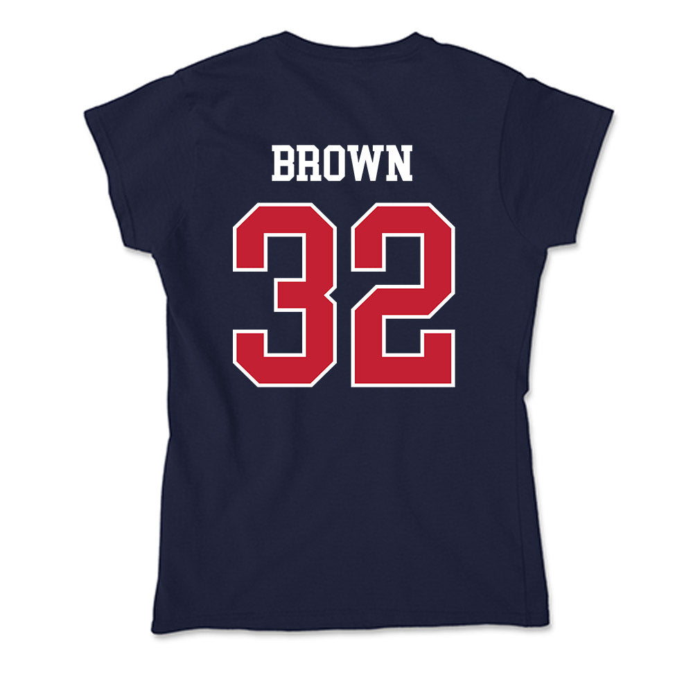 Utah Tech - NCAA Football : Fisher Brown - Soft Style Women’s T-Shirt-1