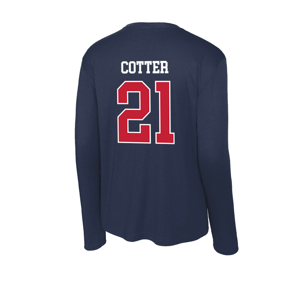 Utah Tech - NCAA Women's Soccer : Ella Cotter - Activewear Long Sleeve T-Shirt-1