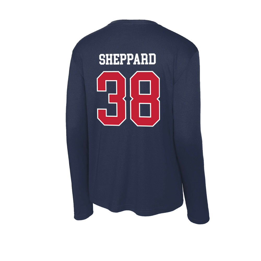 Utah Tech - NCAA Baseball : David Sheppard - Activewear Long Sleeve T-Shirt-1