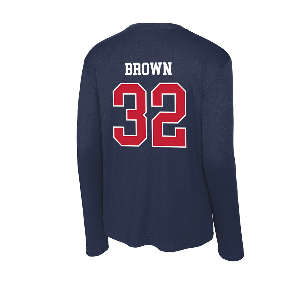 Utah Tech - NCAA Football : Fisher Brown - Activewear Long Sleeve T-Shirt-1
