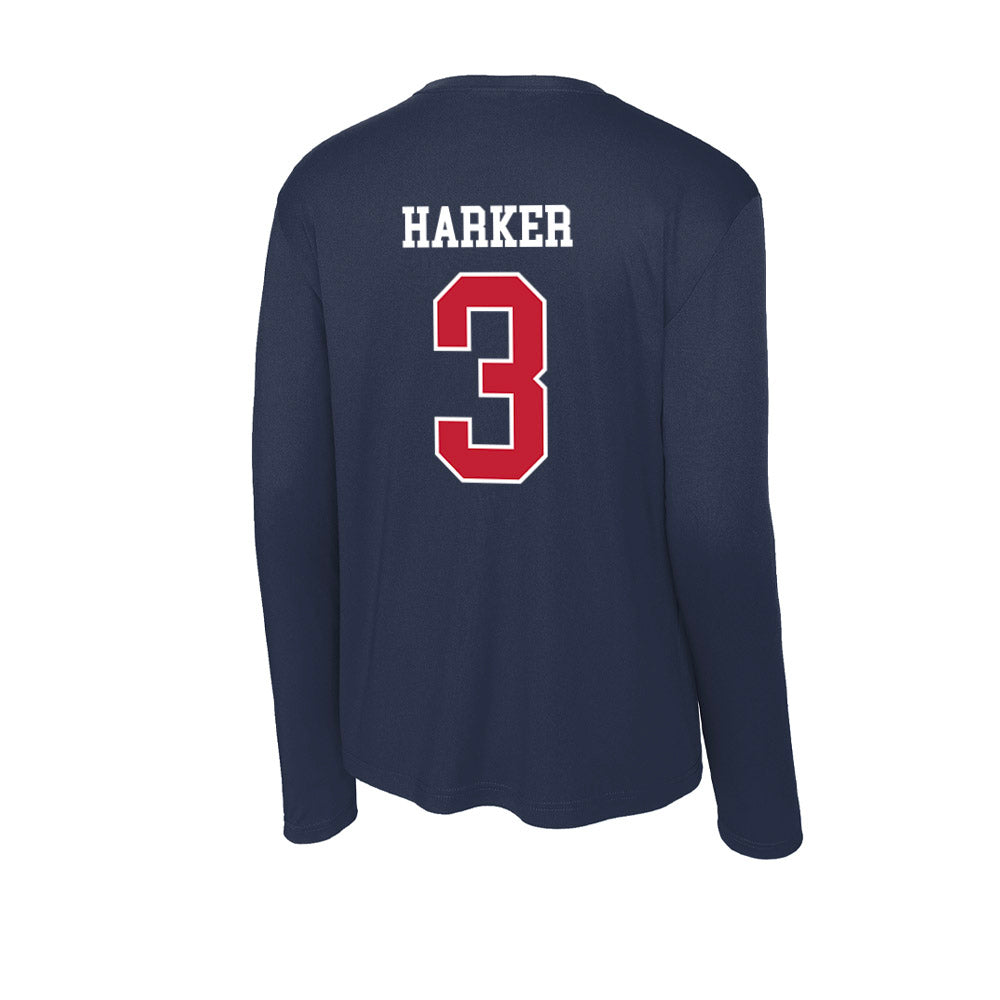 Utah Tech - NCAA Men's Basketball : Boston Harker - Activewear Long Sleeve T-Shirt-1