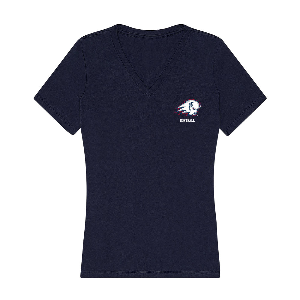 Utah Tech - NCAA Softball : Lexie Wilson - Women's V-Neck T-Shirt-0