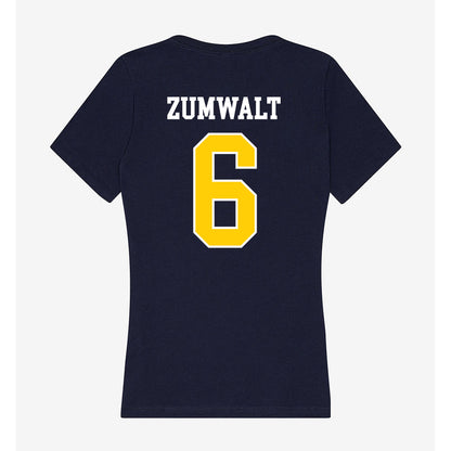 Toledo - NCAA Baseball : Preston Zumwalt - Women's V-Neck T-Shirt-1