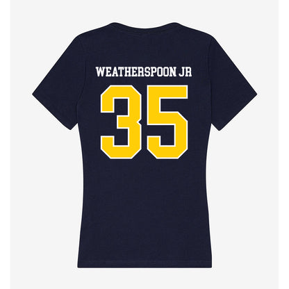 Toledo - NCAA Football : Bryant Weatherspoon jr - Women's V-Neck T-Shirt-1