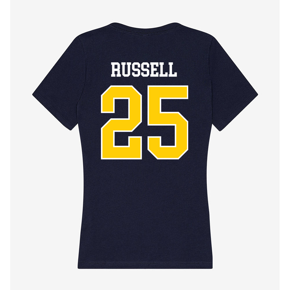 Toledo - NCAA Football : Tyrell Russell - Women's V-Neck T-Shirt-1