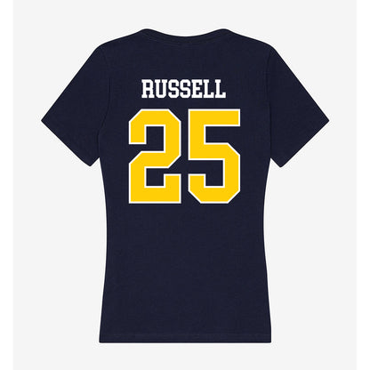 Toledo - NCAA Football : Tyrell Russell - Women's V-Neck T-Shirt-1