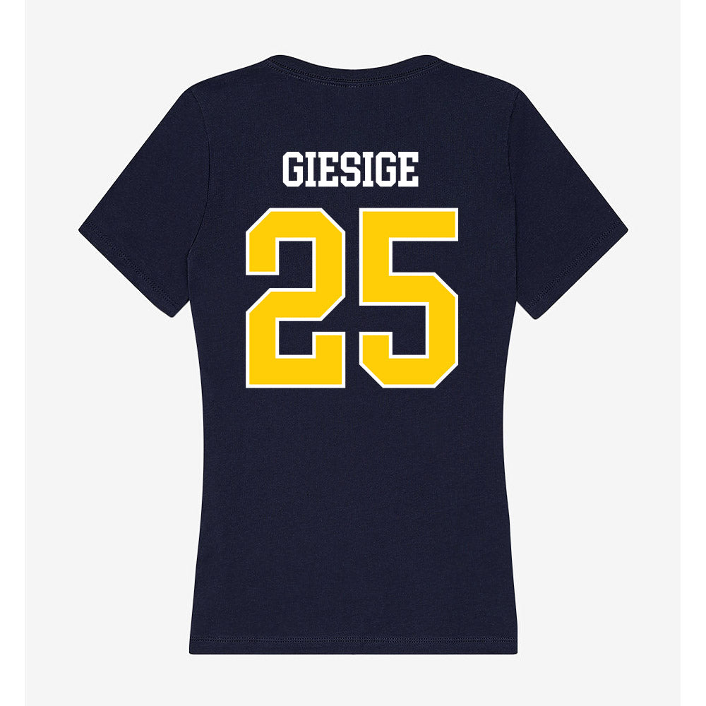 Toledo - NCAA Baseball : Cole Giesige - Women's V-Neck T-Shirt-1